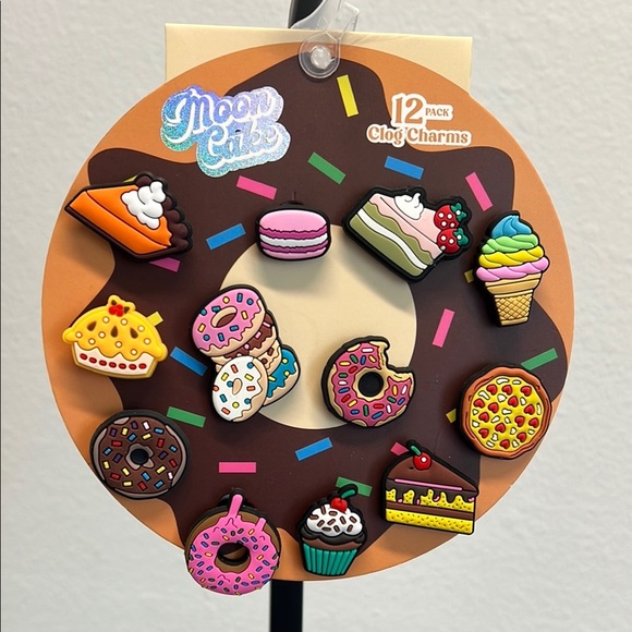 Moon Cake Other - Moon Cake | Sweet Treats Clog Charms Set 🍩🍰🧁